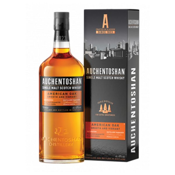 AUCHENTOSHAN SCOTCH SINGLE MALT AMERICAN OAK TRIPLE DISTILLED 750ML